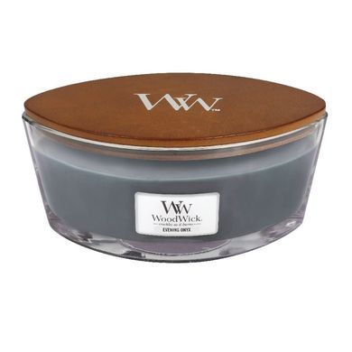 Ароматична свічка з ароматом чорної орхідеї і сандалового дерева Woodwick Ellipse Evening Onyx 453 г