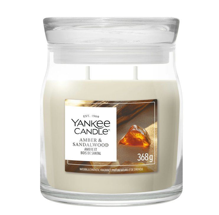 Ароматична свічка Amber & Sandalwood Medium Yankee Candle
