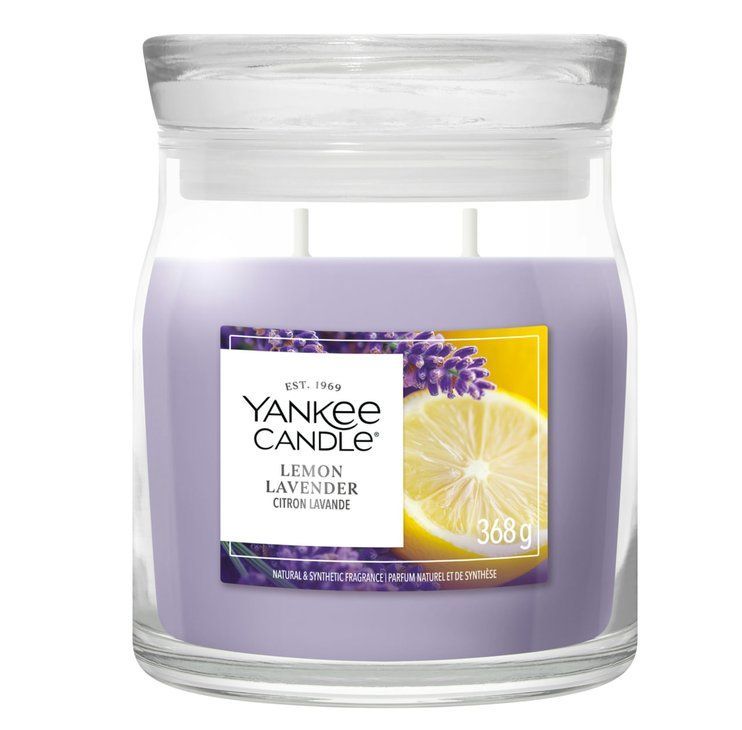 Ароматична свічка Lemon Lavender Medium Yankee Candle
