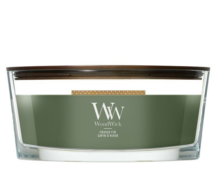 Ароматична свічка з ароматом свіжозрізаної ялини Woodwick Ellipse Fraser Fir 453 г