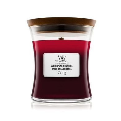 Ароматична свічка з тришаровим ароматом Woodwick Medium Trilogy Sun Ripened Berries 275 г