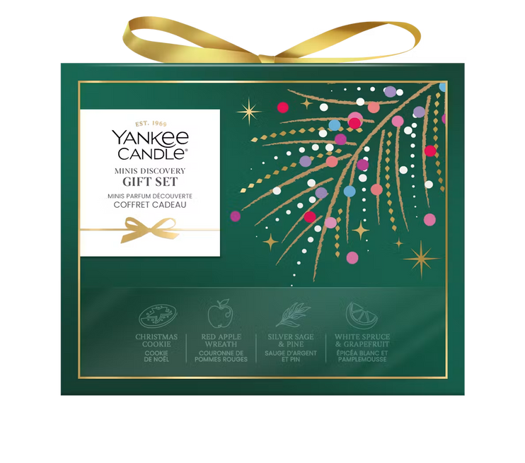 Подарунковий набір з 4 свічок Yankee Candle Minis Discovery Gift Set
