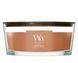 Ароматична свічка з нотами гарбуза та спецій Woodwick Ellipse Pumpkin Praline 453 г