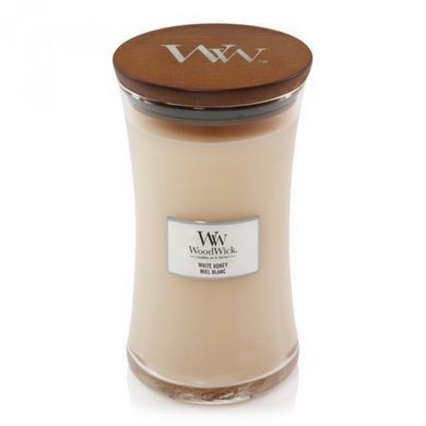Ароматична свічка з ароматом апельсинового цуката Woodwick Large White Honey 609 г