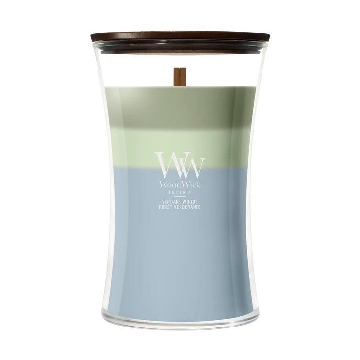 Ароматична свічка з тришаровим ароматом Woodwick Large Trilogy Verdant Woods 609 г