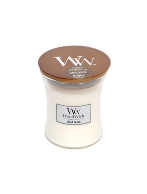 Ароматична свічка з ароматом іланг-ілангу і туберози Woodwick Medium Solar Ylang 275 г