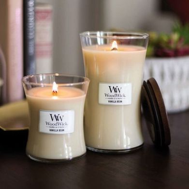 Ароматична свічка з ароматом чистої ванілі Woodwick Medium Vanilla Bean 275 г