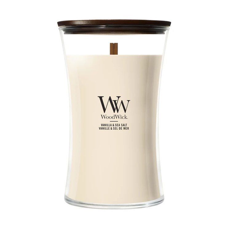 Ароматична свічка з ароматом ванілі та морської солі Woodwick Large Vanilla & Sea Salt 609 г
