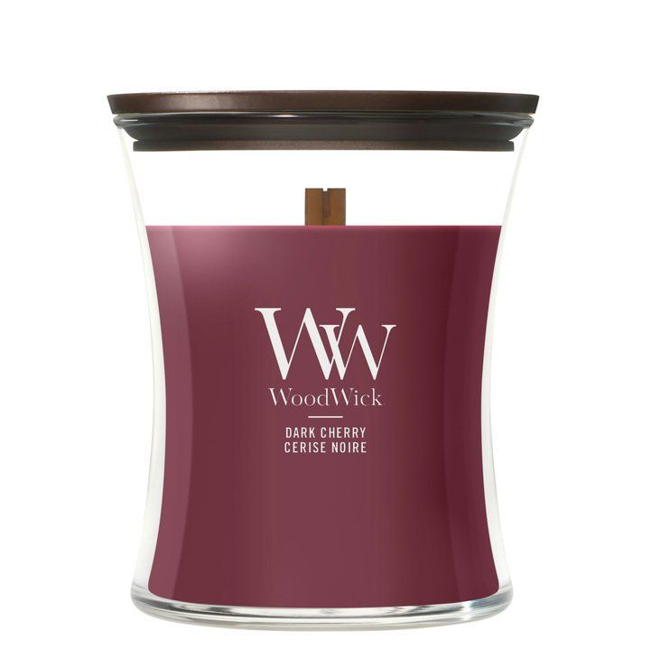 Ароматична свічка з ароматом темної вишні Woodwick Medium Dark Cherry 275 г